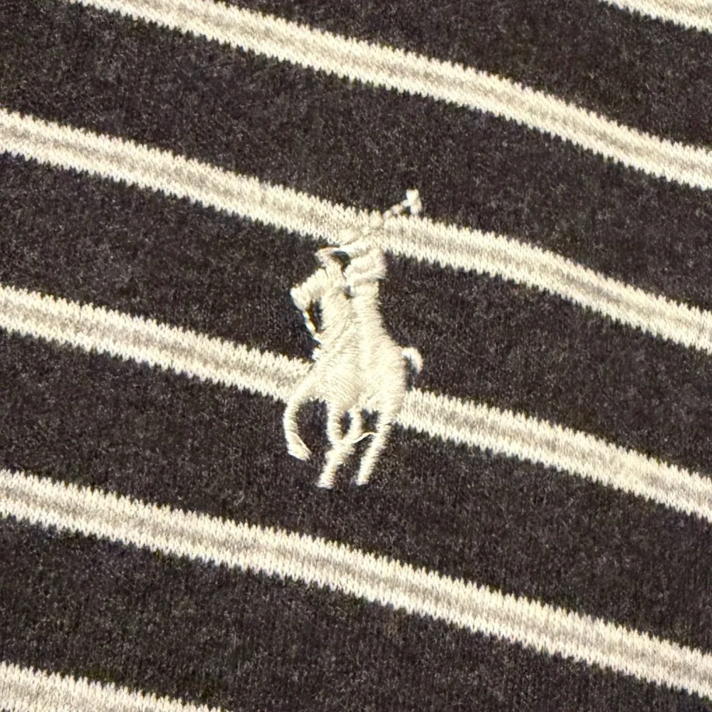 Polo Ralph Lauren Striped Polo Shirt XL Black White